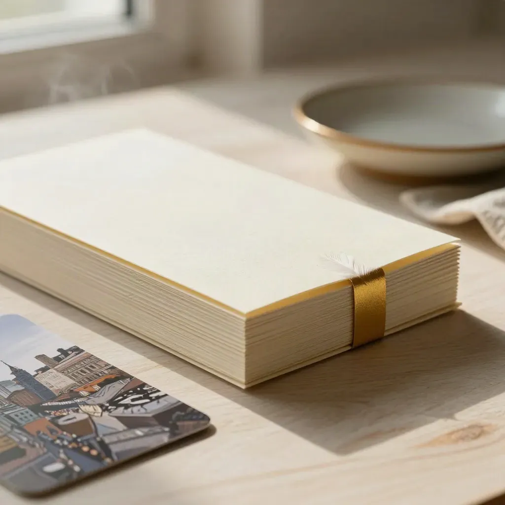 Ottawa buyer sheet bundle beside a folded card, ceramic dish, and cloth on pale wood.